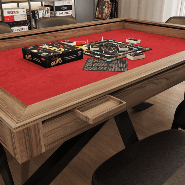 Porte-jetons pour accessoires de table de jeux de société créé par Apex Mobilier, entreprise québecoise.