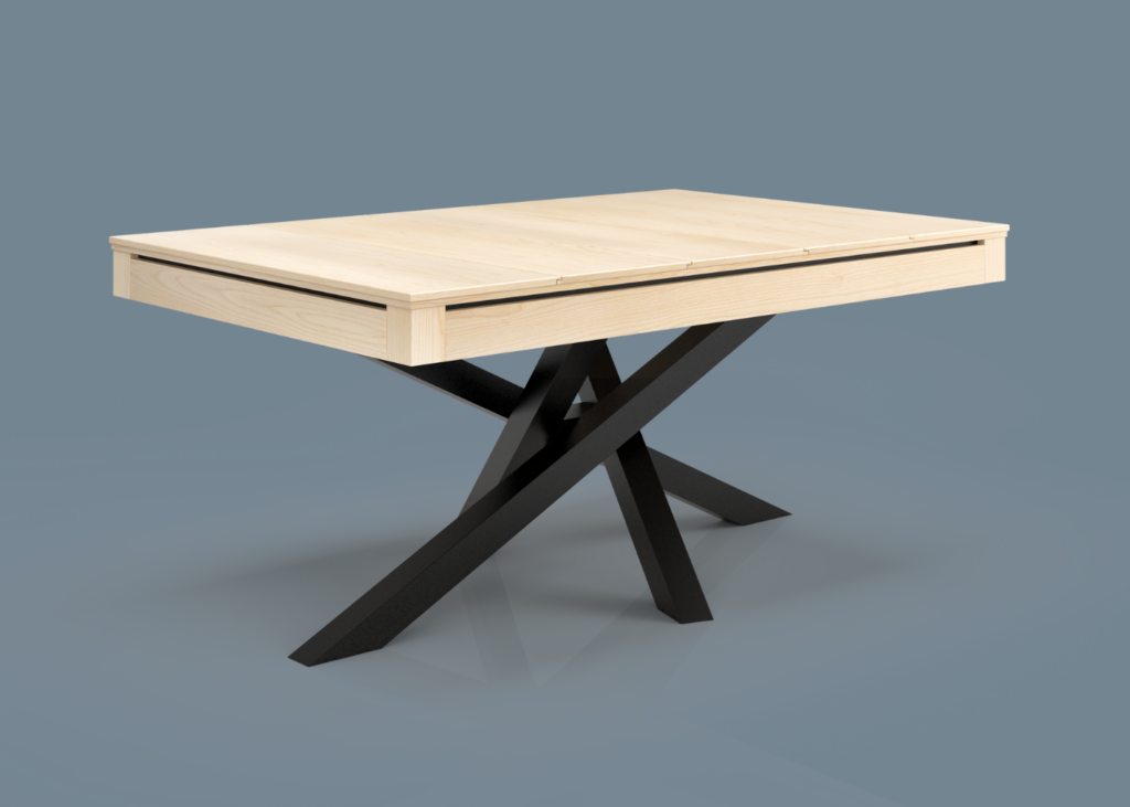 Table de jeux créée par Apex Mobilier : des joueurs utilisent une table de jeux pour jouer à une partie de jeux de société.